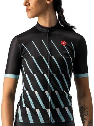 CASTELLI Damen Pendio Jersey Sweatshirt, Light Black/Sky Light/White, L EU