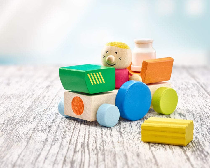 Selecta 62076 Klettini, Bauernhof, Klett-Stapelspielzeug, 7 Teile, bunt, Bauernhof