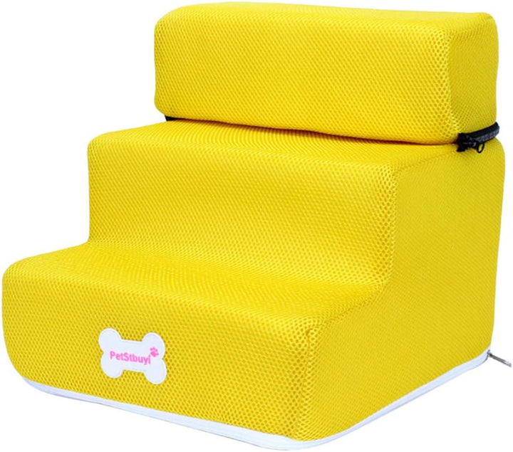 Pet Steps Treppe, Kleine Hundekatzen Pet 3 Steps Abnehmbare rutschfeste Rampe Klettern Abnehmbare Be