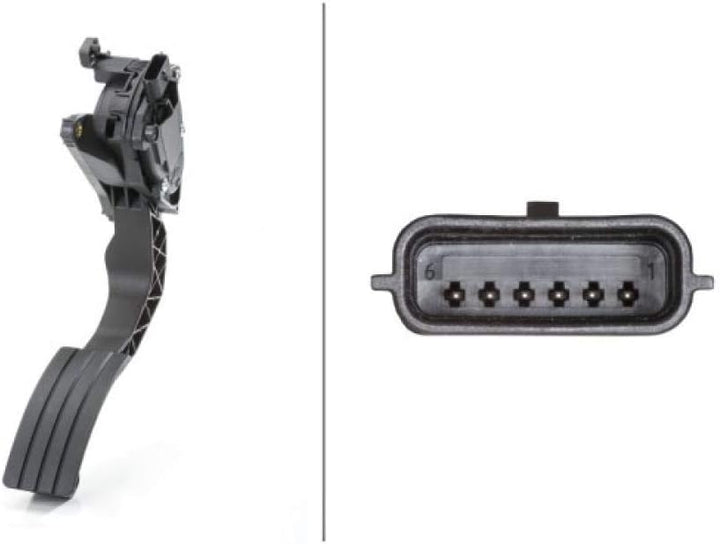 HELLA 6PV 009 978-721 Sensor, Fahrpedalstellung - für Linkslenker - Schaltgetriebe