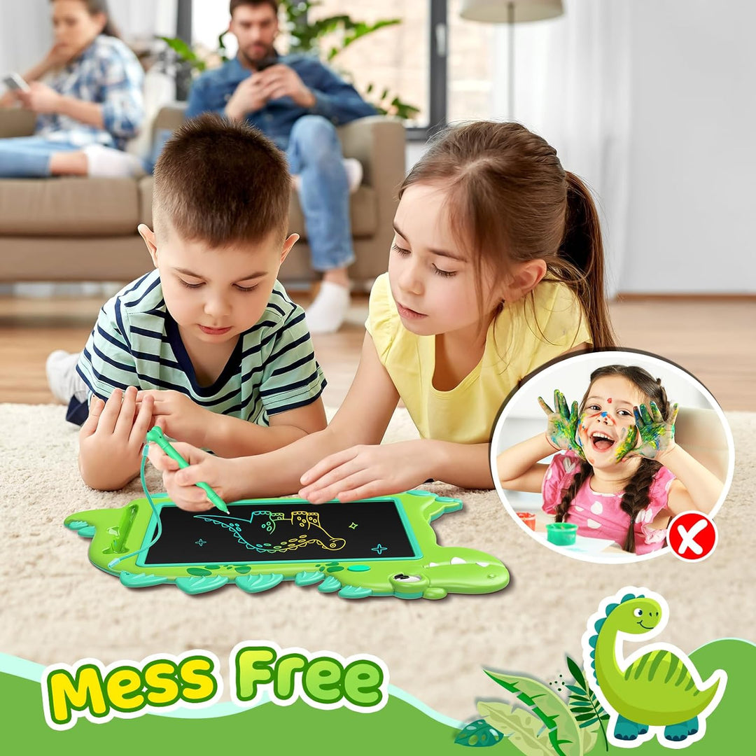 HappyGoLucky Dinosaurier Spielzeug ab 2 3 4 5 Jahre Junge MĂ€dchen, LCD Schreibtafel Kinder Maltafel