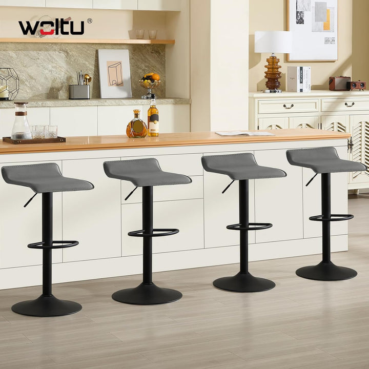 WOLTU Barhocker BH159gr-1 1er Set Barstuhl Tresenhocker Bistrohocker Designer Hocker, höhenverstellb
