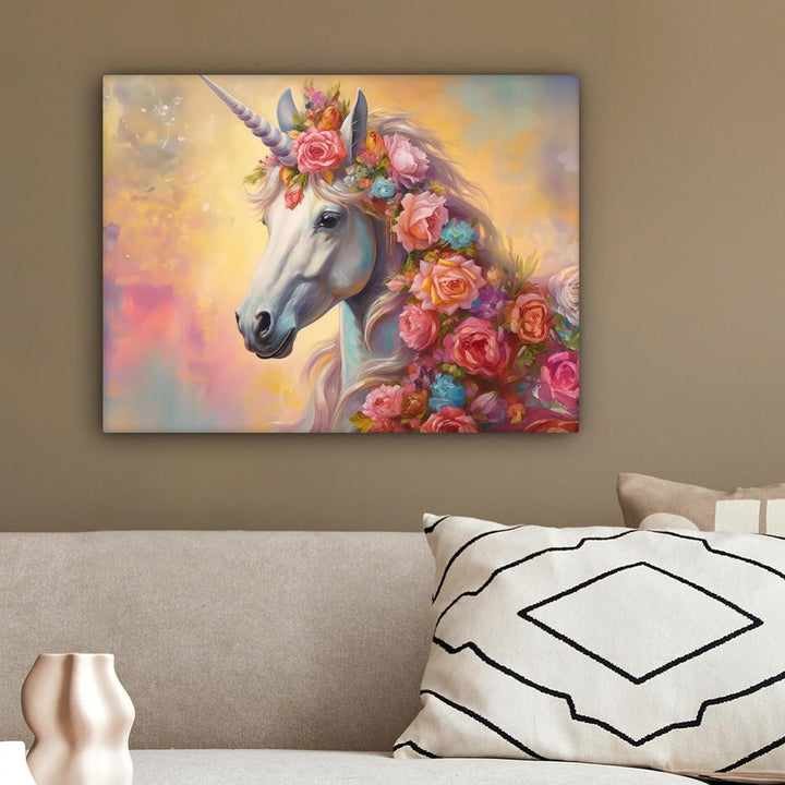 MuchoWow© Leinwandbild 40x30 cm Dekoration Wohnzimmer Bilder Aufhängen Wall Decoration Living Room W