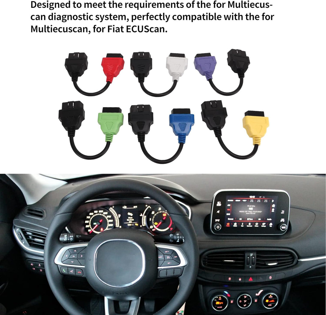 OBD2 Adapterkabel, 6 Stück für MultiECUScan Adapterkabel, OBD2 Diagnose ECU Scan Tool Kabelersatz fü
