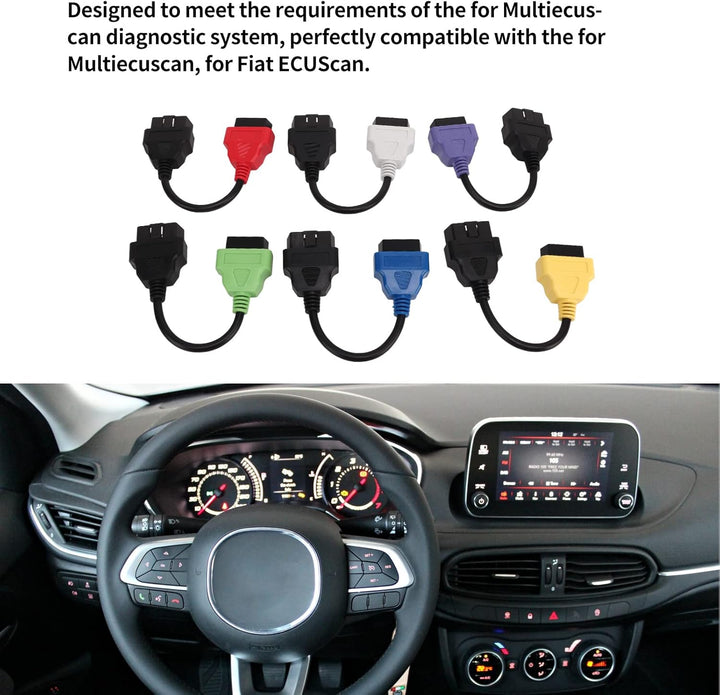 OBD2 Adapterkabel, 6 Stück für MultiECUScan Adapterkabel, OBD2 Diagnose ECU Scan Tool Kabelersatz fü