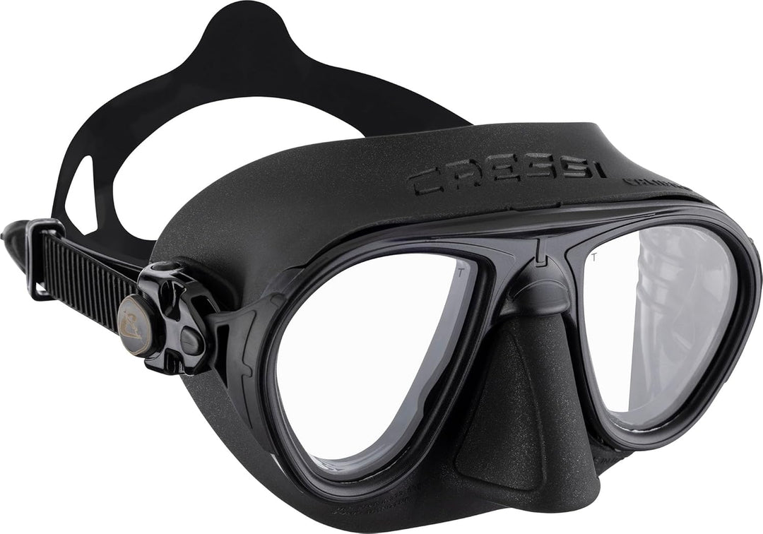 Cressi Calibro Tauchmaske Schwarz/Schwarz, Schwarz/Schwarz