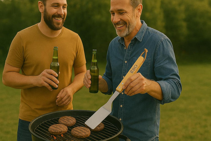 BBQ Grillbesteck Set 3-teilig aus Edelstahl – Grillzange, Wender & Fleischgabel – rostfrei, spülmasc