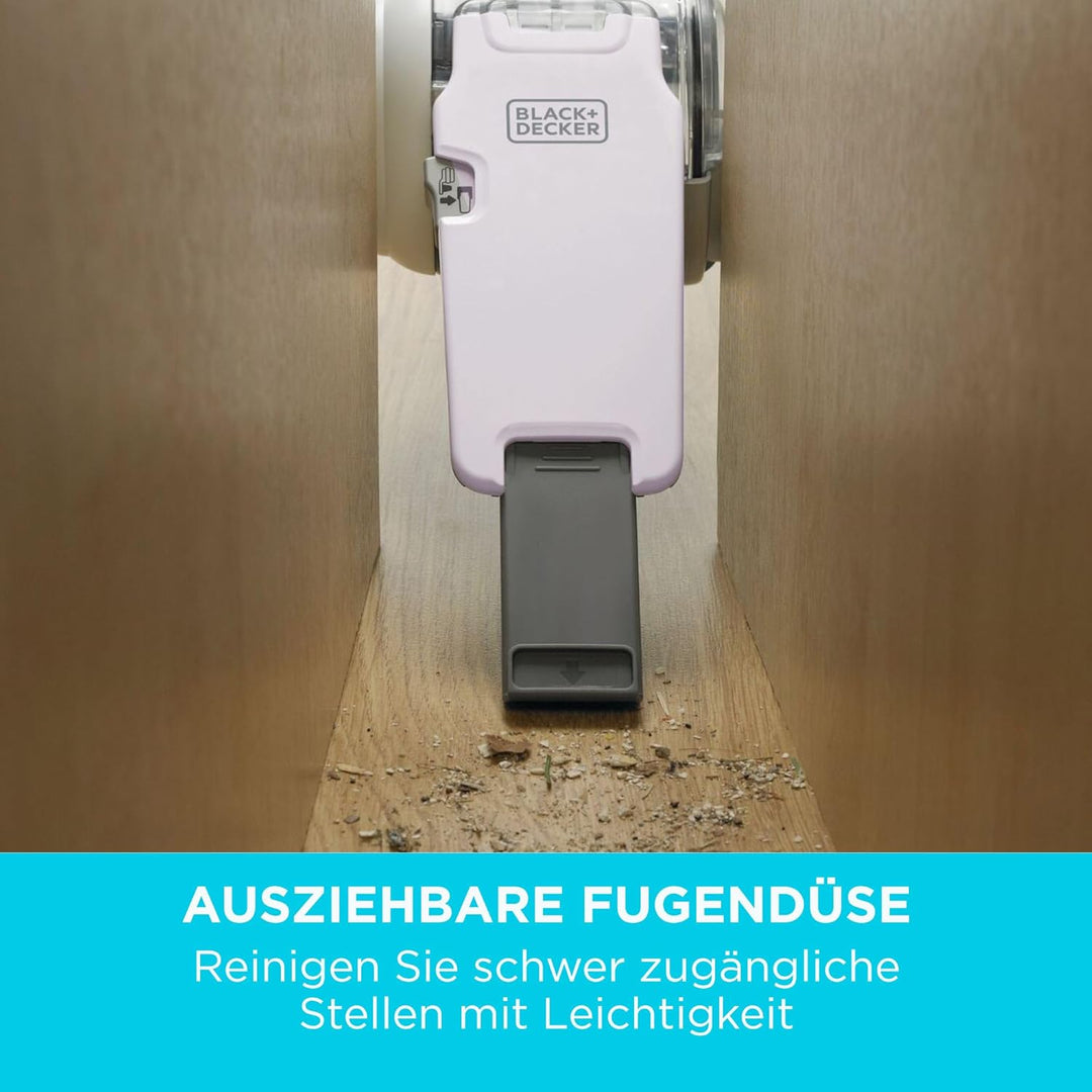 Black+Decker Lithium Dustbuster Pivot PV1820L – Akku-Handstaubsauger mit Multi-Positions-Saugvorrich