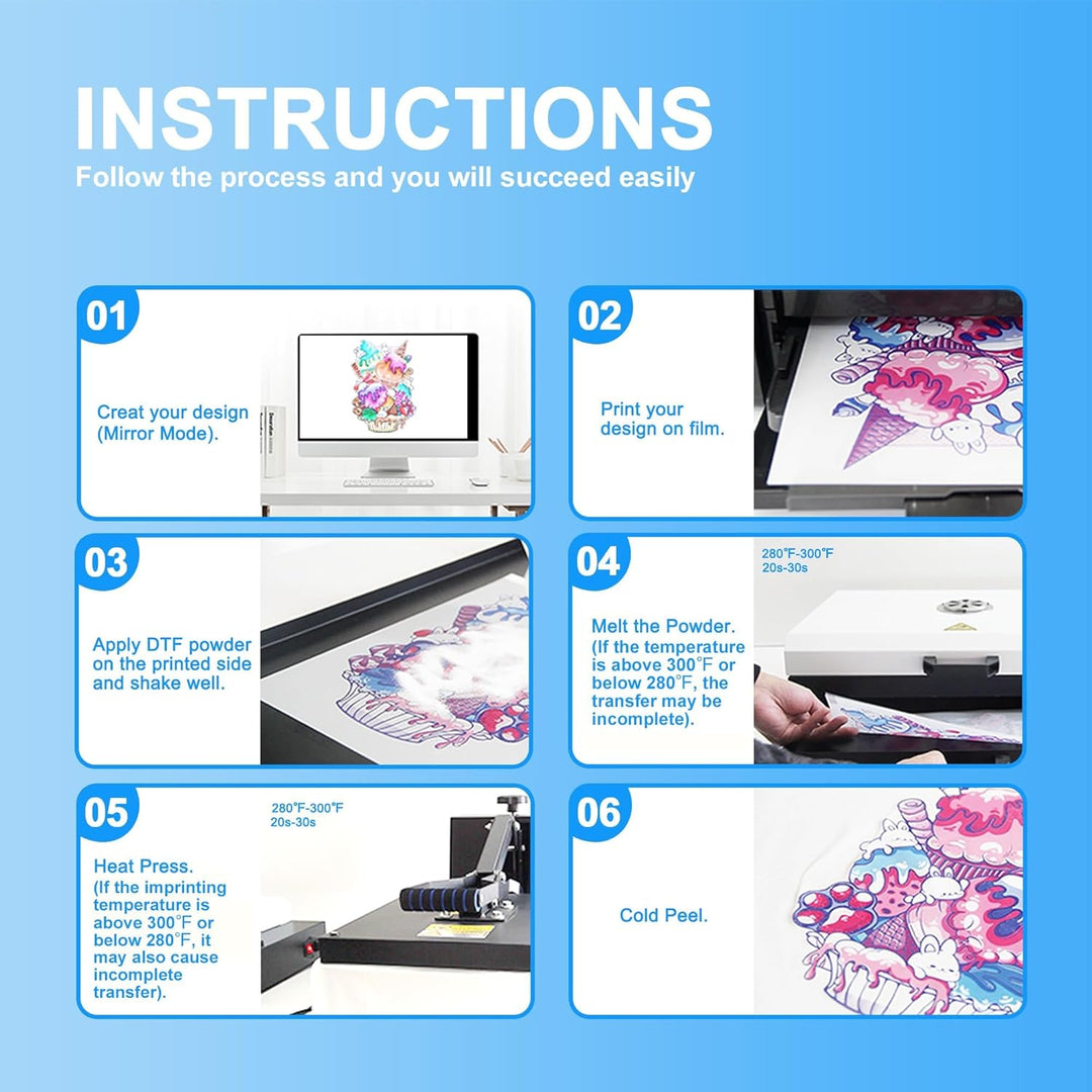 LCL DTF Pulver Schwarz, 500 g/17,6 oz, Digital Transfer Schwarz Klebepulver für Schwarze oder dunkel