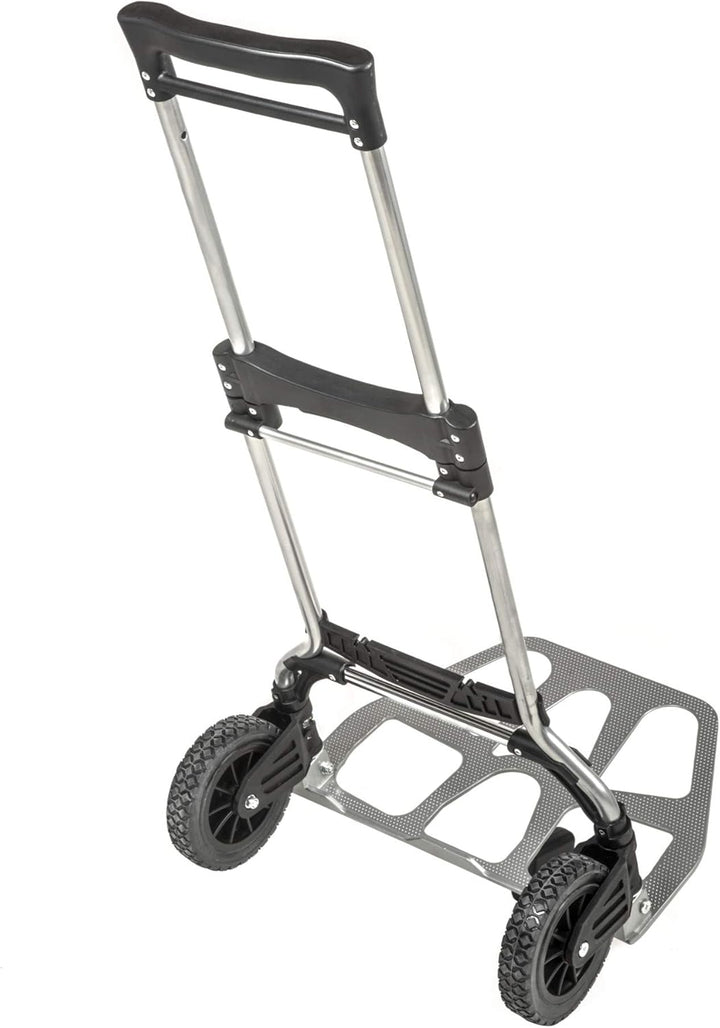 STIER Sackkarre klappbar, Aluminium Transportkarre, Belastbarkeit bis 120kg, Stapelkarre zum Transpo