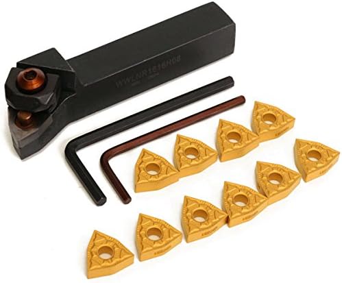 EsportsMJJ WWLNR1616H08 16x100mm Drehmaschine Drehen Werkzeughalter mit 10pcs WNMG0804 Einsätze