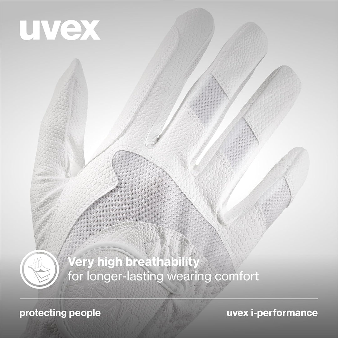 Uvex I-Performance 2 Reithandschuhe 7.5 Weiss, 7.5 Weiss