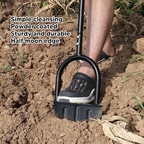 Halbmond-Rasenkantenschneider, hohe Härte, Karbonstahl, Gehweggras, Stufenkantenschneider mit langem