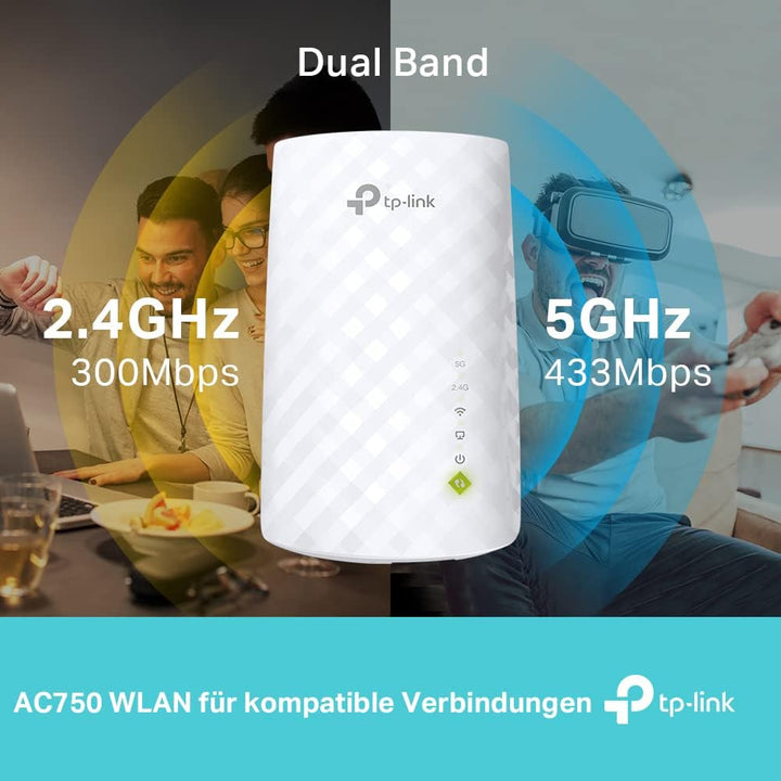 TP-Link WIFITL-RE200 (UE) - Blanc 433 Mbit/s 433 Mbit/s, 433 Mbit/s 433 Mbit/s