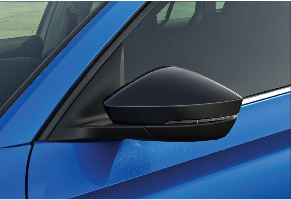 Skoda 654072530 Spiegelkappen Tuning Aussenspiegelkappen schwarz, nur ohne Spurwechselassistent