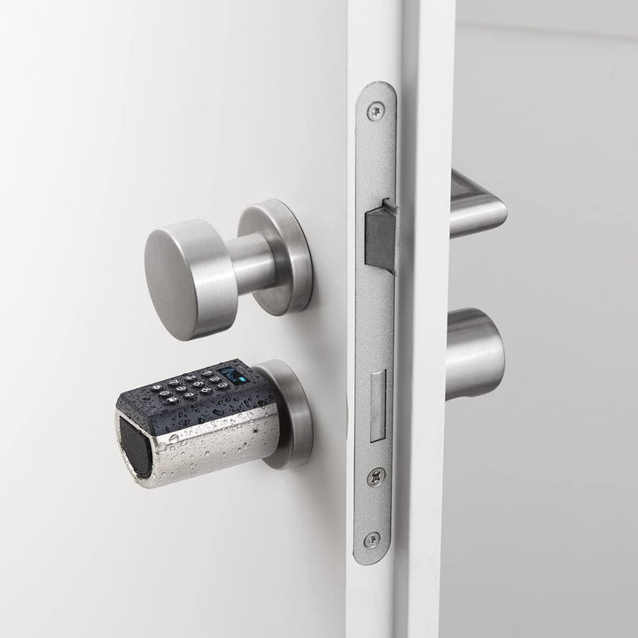 VisorTech Türzylinder: Elektronischer Tür-Schliesszylinder, Transponder, App, IP65, m Gateway (Elekt