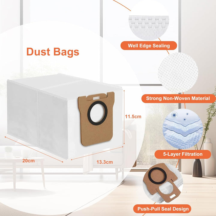 Zubehörset für Dreame L10s Ultra/L10 Ultra Saugroboter: BAKTH 18 Stück Saugroboter Ersatzteile Zubeh