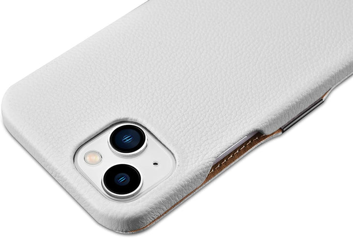 Mobiskin Hülle kompatibel mit Apple iPhone 13 (6,1 Zoll), Handyhülle mit echtem Leder, Case, Schutzh