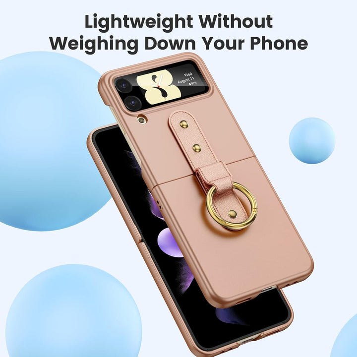 HWeggo Handyhülle für Samsung Galaxy Z Flip 4 Hülle,Ultradünne PC Samsung Z Flip 4 Schutzhülle mit ä