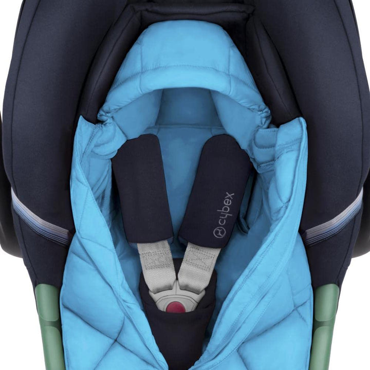 CYBEX Gold Fusssack Snøgga Mini 2, Für Babyschalen, Ab Geburt bis ca. 24 Monate, TOG 4, Beach Blue (