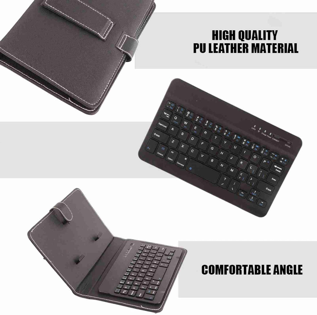 Universelle kabellose Bluetooth Tastatur mit Schutzhülle, tragbarer Tastatur und Ständer mit 2 in 1