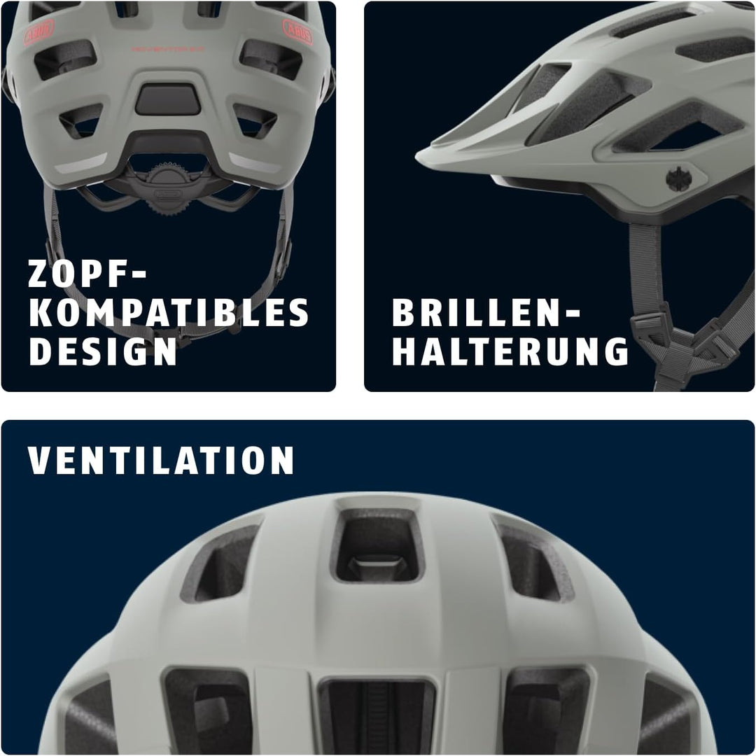 ABUS MTB-Helm Moventor 2.0 - komfortabler Fahrradhelm fürs Gelände - All-Mountain-Helm - für Damen u