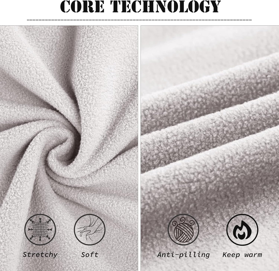 33,000ft Damen Fleece Pullover mit Halbreissverschluss Fleeceshirt Winter Warm Ski-Pullover Microfle