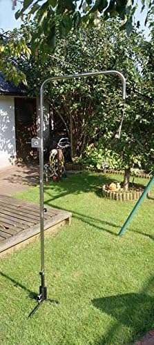 AKTIONA/Grillclub Edelstahlrohr Grillgalgen + 70 cm Edelstahl Grillrost nur 10 mm Lichter Stababstan