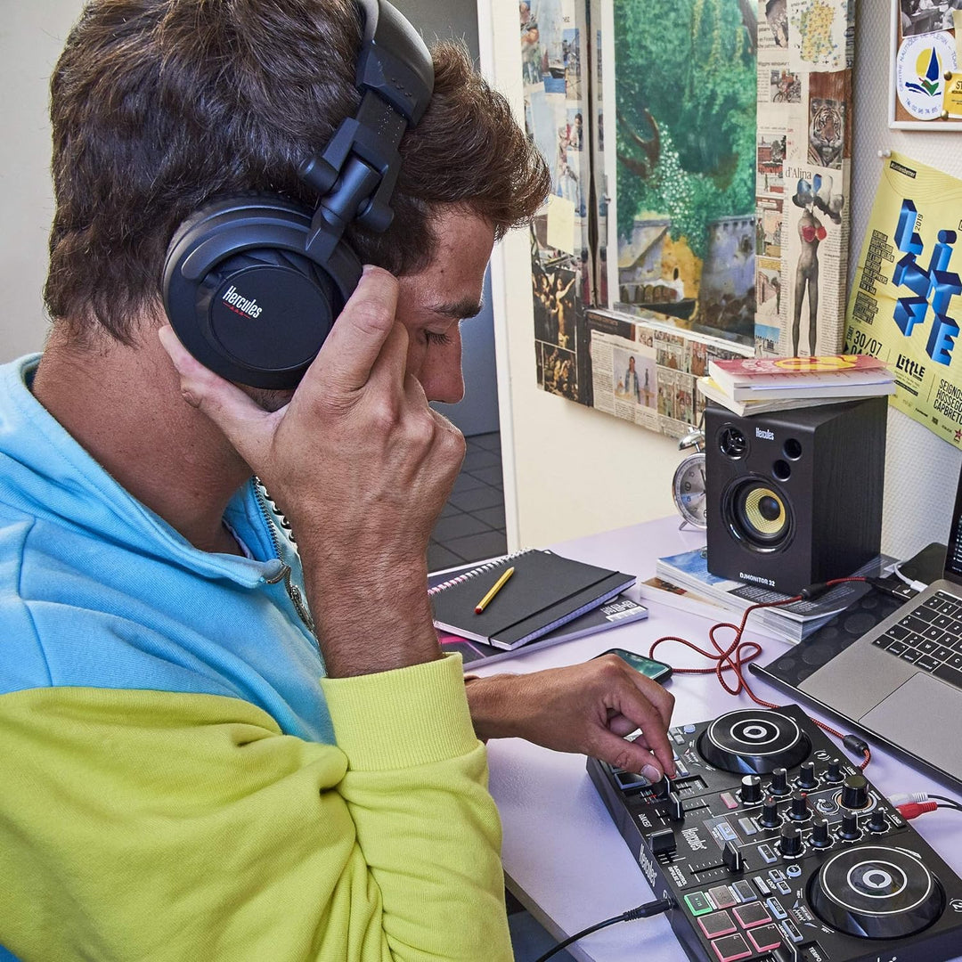 Hercules HDP DJ45 - Geschlossene DJ-Kopfhörer., Hercules HDP DJ45