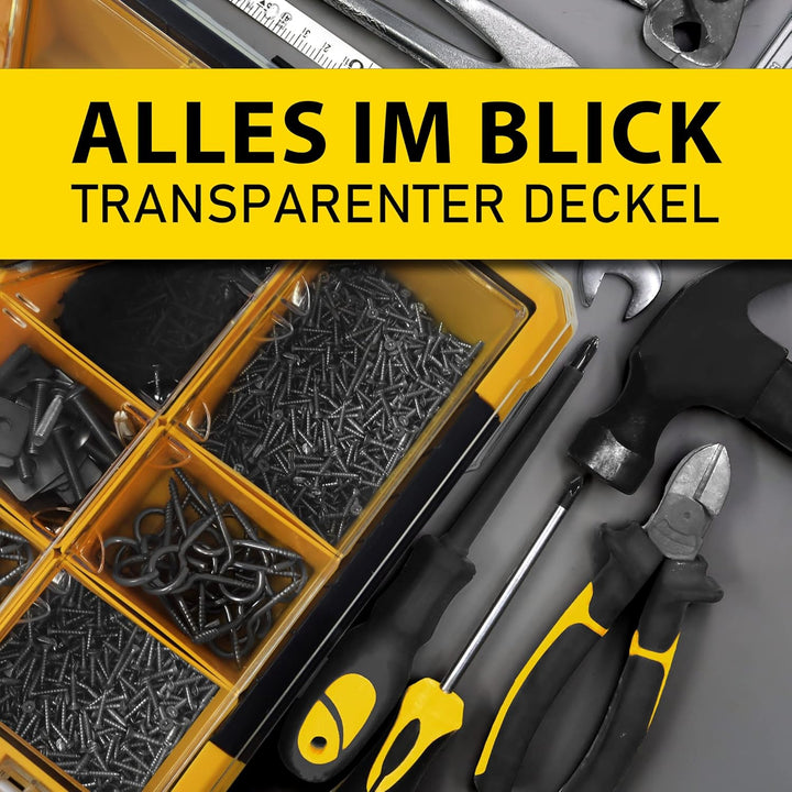 Fatbox GIANT Sortimentskasten PBI49x42x11,5cm | Organizer Kleinteilemagazin Aufbewahrungsbox Koffer