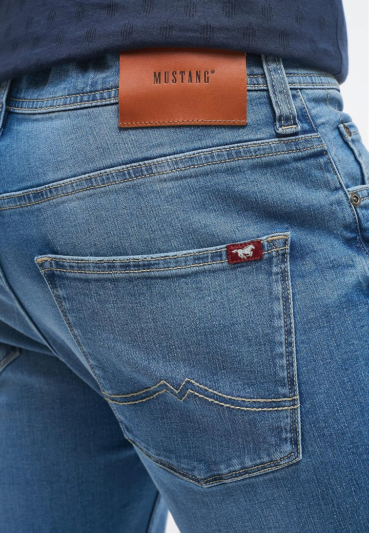 MUSTANG Herren Style Vegas Jeans 28 Slim Lang Blau, 28 Slim Lang Blau
