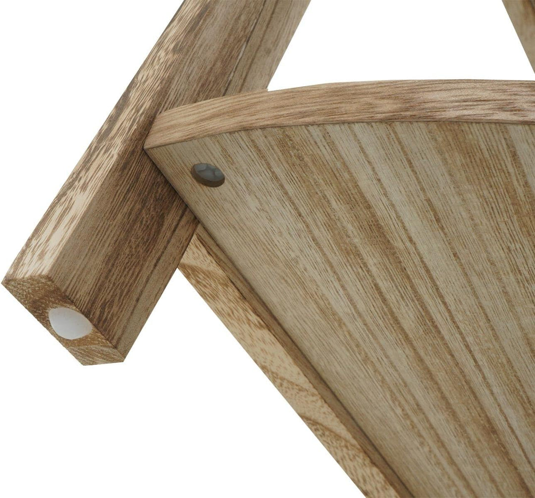 Mendler Eckregal HWC-K44, Regal Standregal Wohnregal, 3 Ablagen, 80x37x37cm MDF aus Paulownia MVG-Ze
