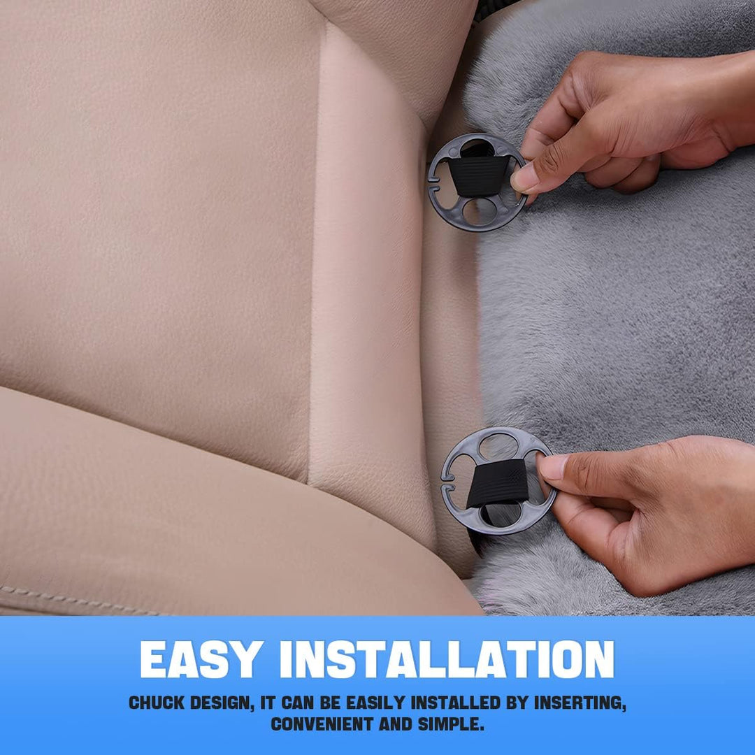 CGEAMDY 2 Stück Universal Autositzkissen, Auto Sitzauflage, Schutz Für Vordersitz Unten Einzelsitz O