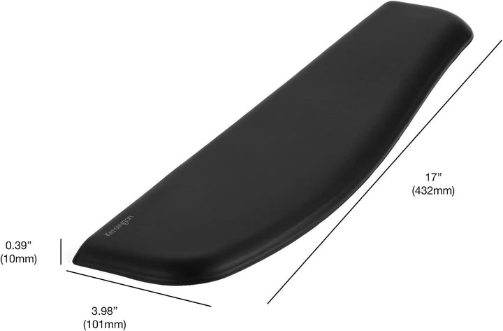 Kensington K52800WW ErgoSoft Handgelenkauflage (für flache Tastaturen, 445 x 101 x 10 mm) schwarz Sc