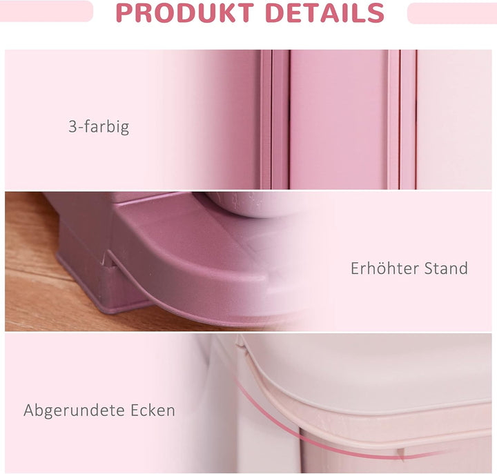 HOMCOM Schubladenschrank für Kinder mit Stauraum Aufbewahrungsboxen Spielzeug-Organizer Spielzeugkis