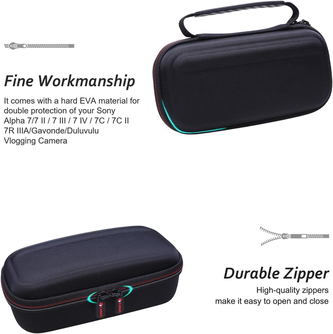 XANAD Tasche für Sony Alpha 6400/6700 / 6100/6600, Alpha ZV-E10 II/ZV-E10 / ZV-1, Alpha 7/7 II / 7 I
