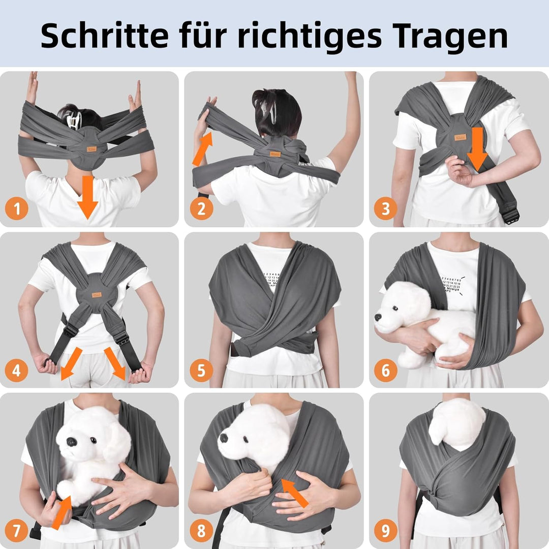 CUBY Hundetragetasche, Eingewickelt Hunde Tragetasche Nach vorne Gerichteter Rucksackträger Schulter