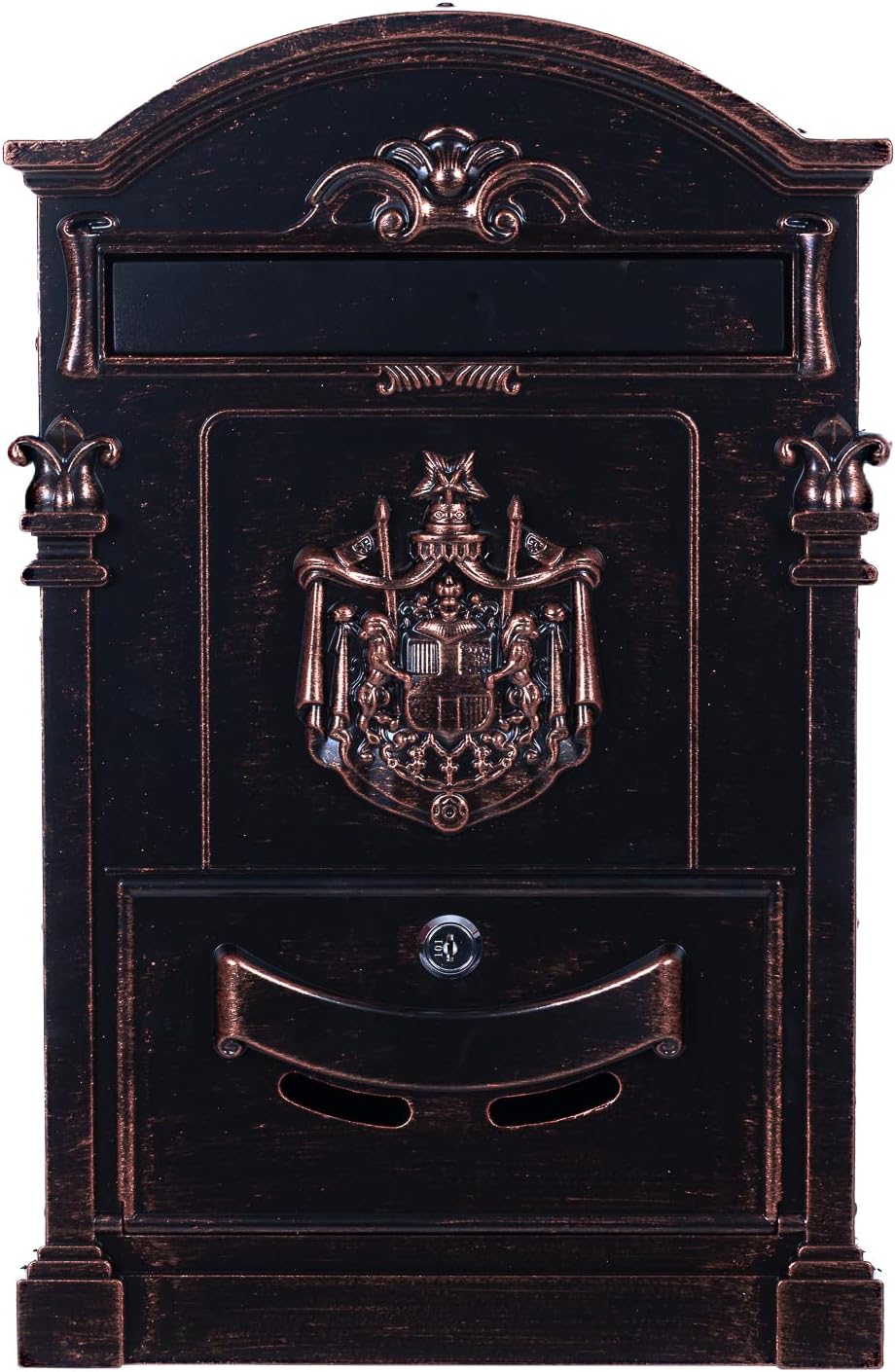 Antiker edler Briefkasten GAL29 Wandbriefkasten, Nostalgischer aus Aluminium Guss Englischer Briefka