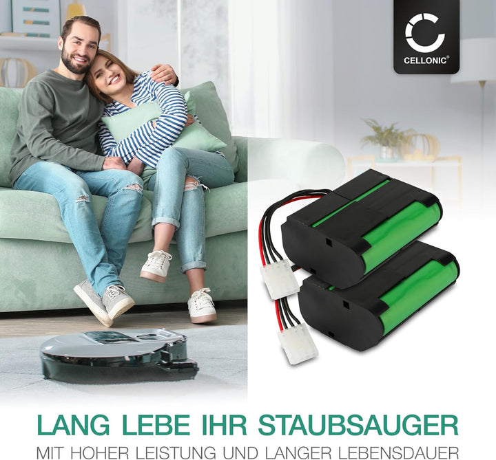 CELLONIC 2X Akku kompatibel mit Vorwerk Kobold VR100 VX100 Vorwerk 46439 PN46439 SCM61932 2x4500mAh