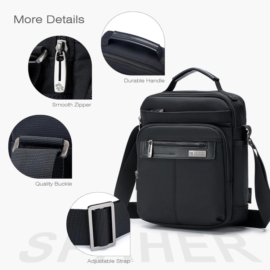 SPAHER Herren Handtaschen Zum Umhängen Umhangetasche Mann Schultertasche Männer Herrentasche Zum Umh