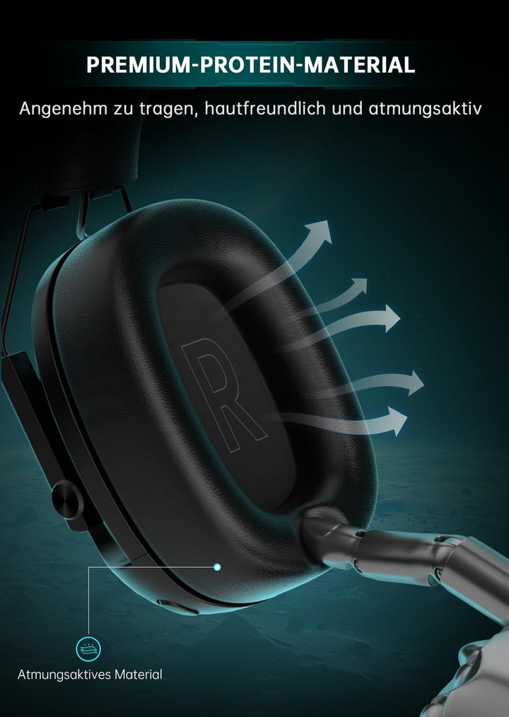 Gvyugke Wireless Gaming-Headset, Gaming-Headset für PS5/PS4/PC/Telefon, Rauschunterdrückungsmikrofon