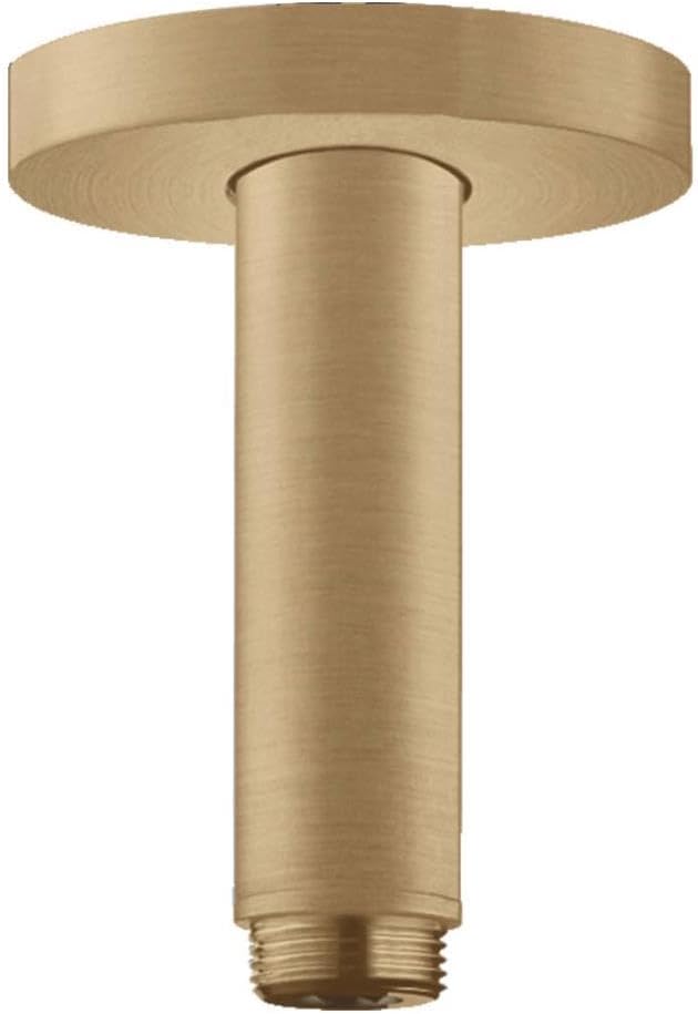 hansgrohe Deckenanschluss S für Regendusche, Anschluss Kopfbrause 10 cm, Brushed Bronze Brushed Bron