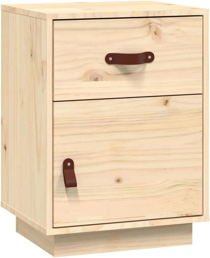 FIRBNUS Bedside Table Nachtkonsole Beistelltisch mit Stauraum Night Stand Nachttisch 40x34x55 cm Mas