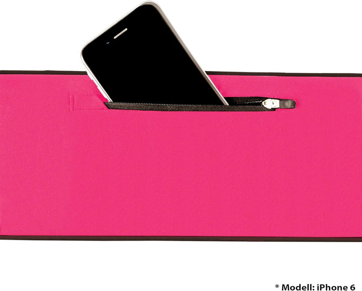 Formbelt® Plus Sport-Bauchtasche mit Reissverschluss, Laufgürtel für Handy Smartphone, elastische La