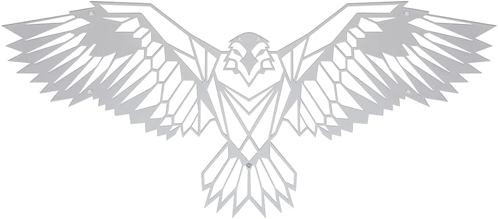 Hansmeier® Wanddeko aus Metall | 80 x 35 cm | Wasserfest | Für Aussen, Innen, Balkon & Garten | Meta