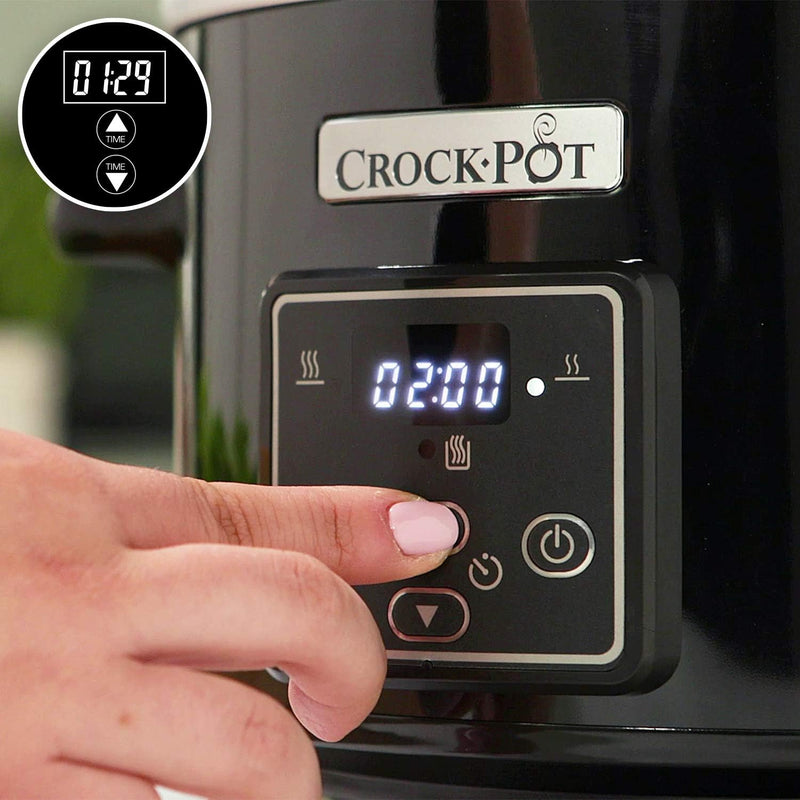 Crockpot Digital-Schongarer Slow Cooker | einstellbare Garzeit | Warmhaltefunktion | 2,4 Liter (1-2