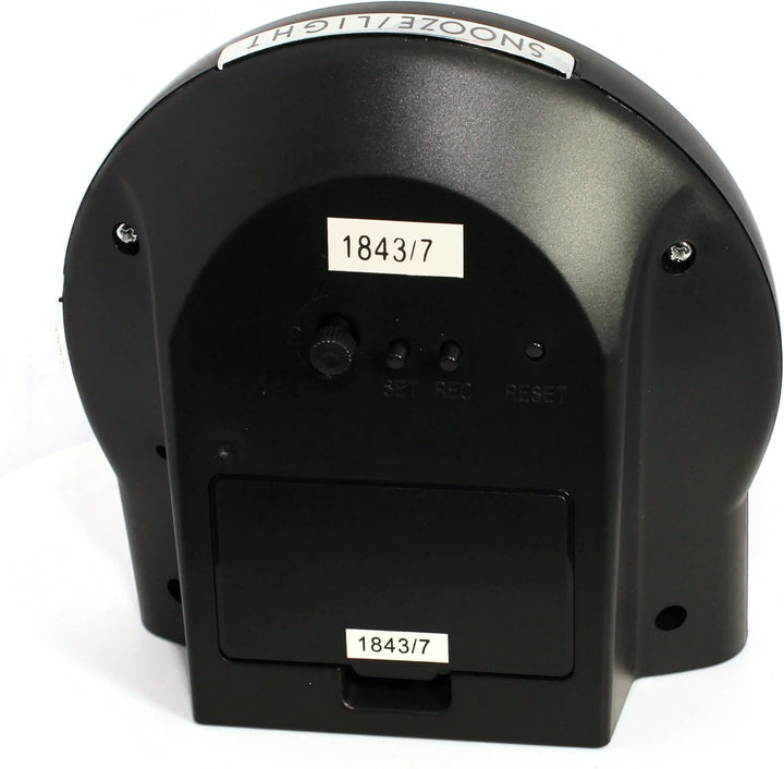 Atlanta Grosser Funkwecker Analog Licht Snooze Crescendo Zahlen - 1843/7 (Schwarz), Schwarz