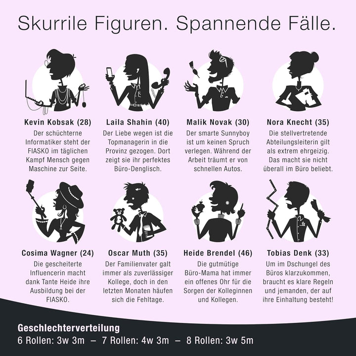 CULINARIO MORTALE® – Fördern, feiern, feuern - Krimidinner für Zuhause für 6 bis 8 Personen - unterh