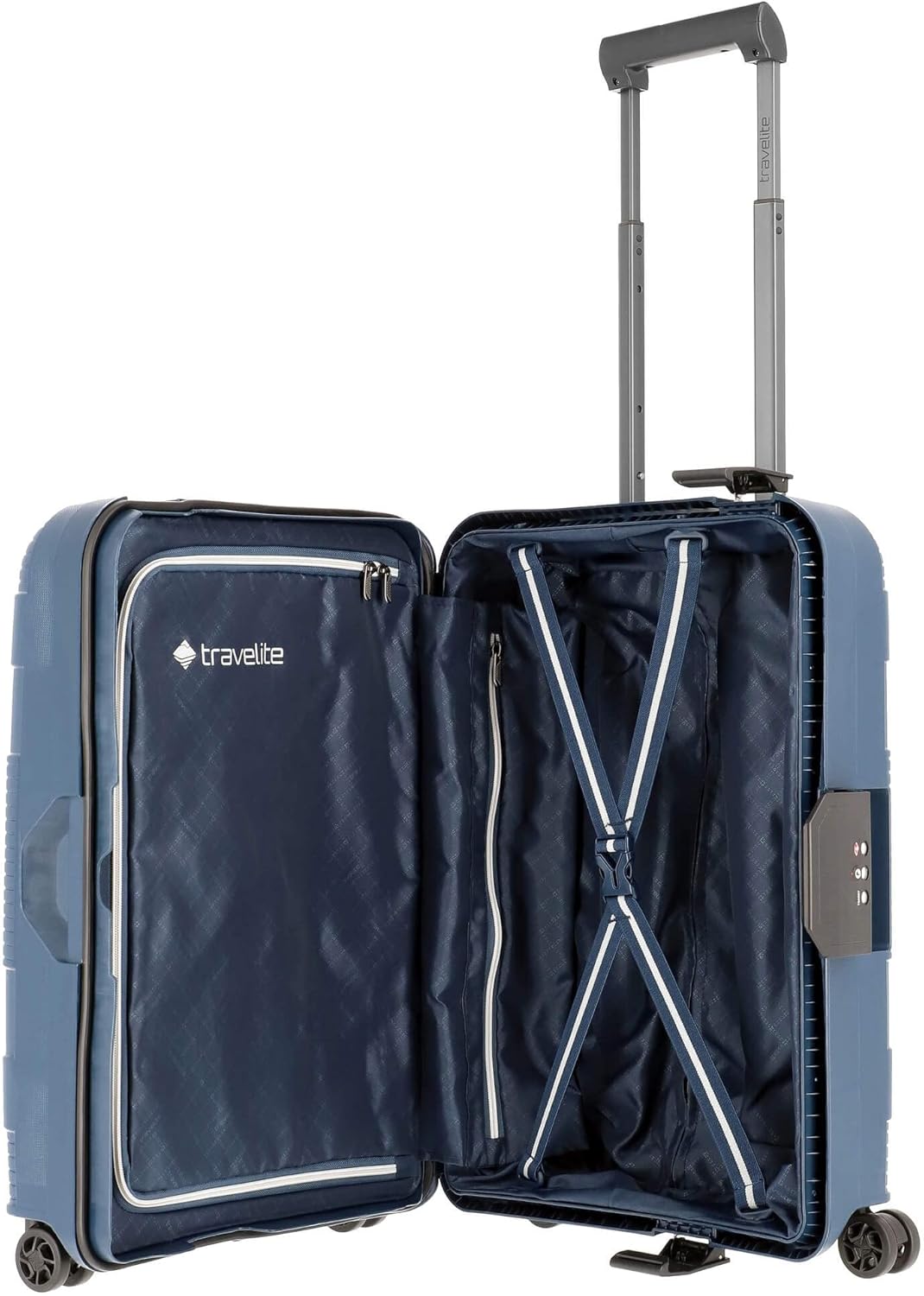 Travelite Korfu - 4-Rollen-Kabinentrolley S 55 cm Marine, Marine