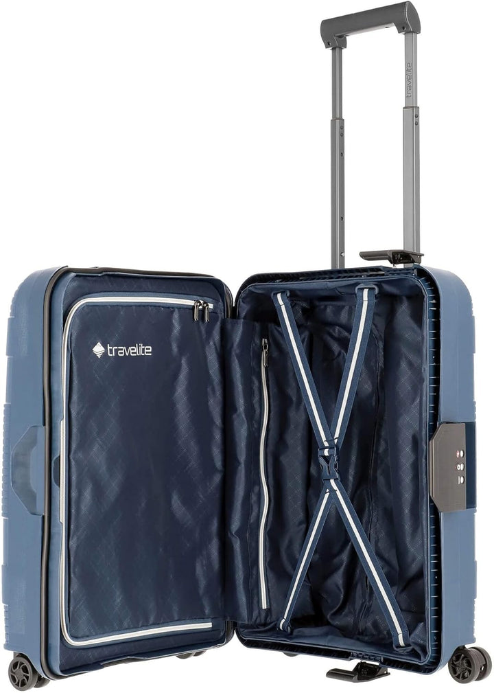 Travelite Korfu - 4-Rollen-Kabinentrolley S 55 cm Marine, Marine